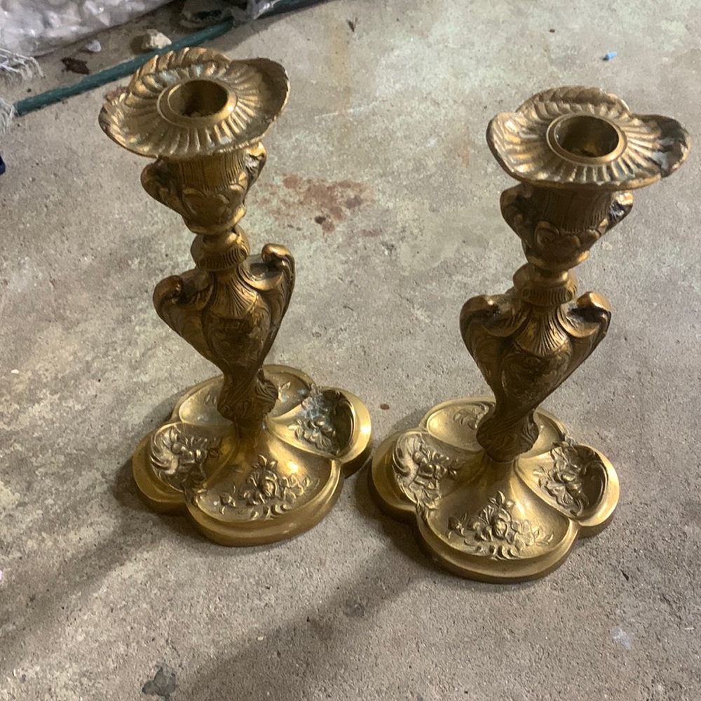 Old candle holders. Great condition